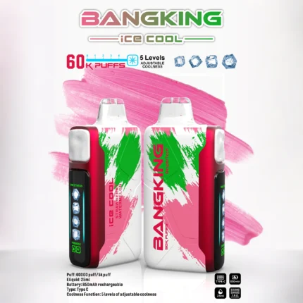 Bang King 60000口一次性拋棄式 LED顯示 5檔冰感調節 台灣現貨